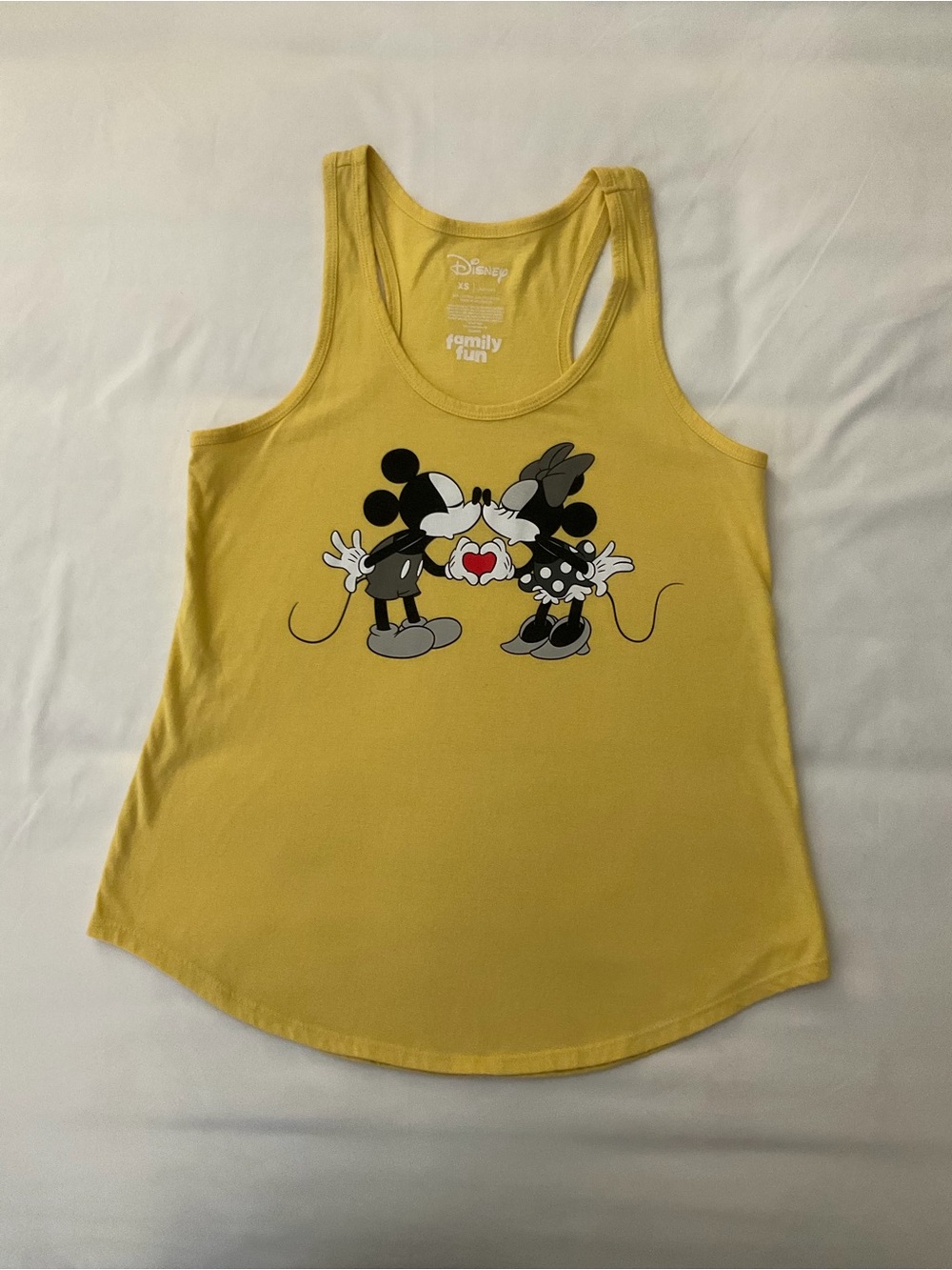 Disney Mickey & Minnie Mouse Kissing Racerback Tank Top